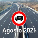 Blocco dei mezzi pesanti in agosto 2021