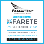 Porrini Group partecipa a FARETE 2022